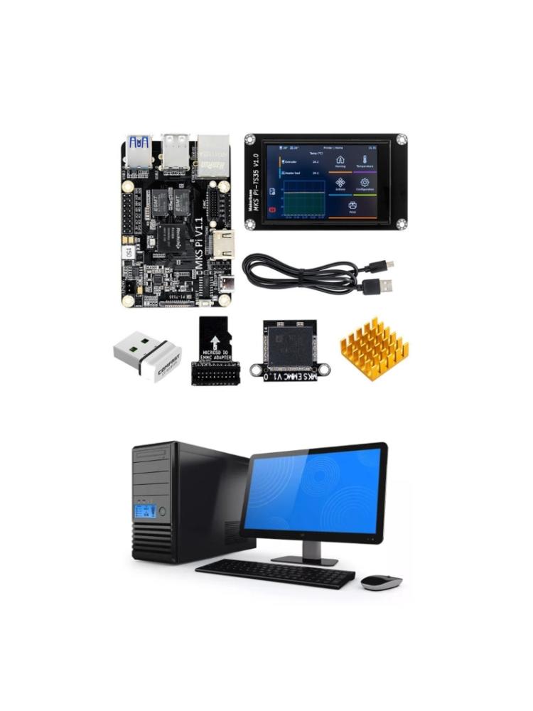 Контроллер платы управления MKS PI V1.1 64-битный SOC-onboard PI-TS35 Дисплей Klipper для материнской платы 3D-принтера