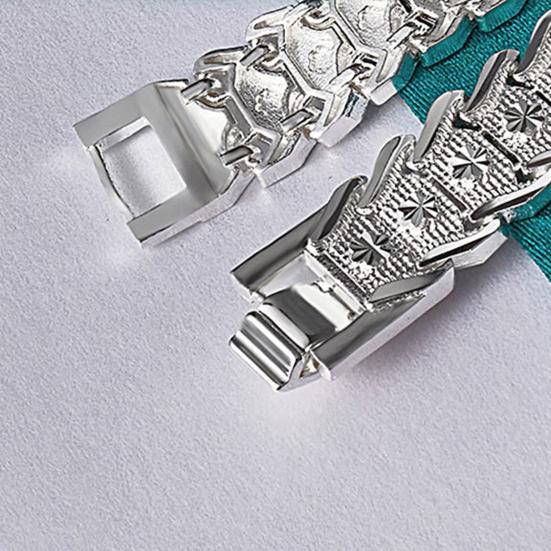 Женская цепочка для ювелирных изделий на руку, широкий регулируемый браслет серебристого цвета, толстый браслет