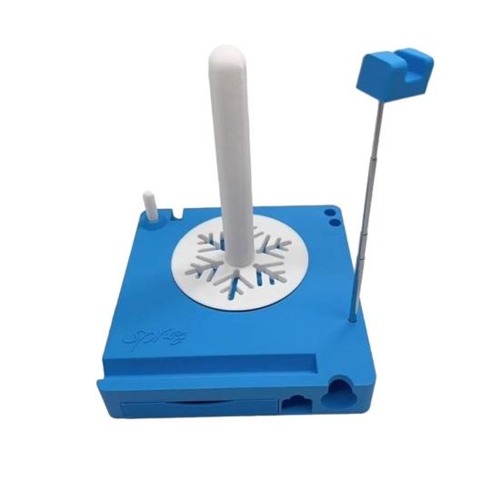 Многофункциональный держатель пряжи-спиннер с подставкой для телефона, съемный органайзер для катушек пряжи, портативная сумка для вязания крючком для любителей вязания