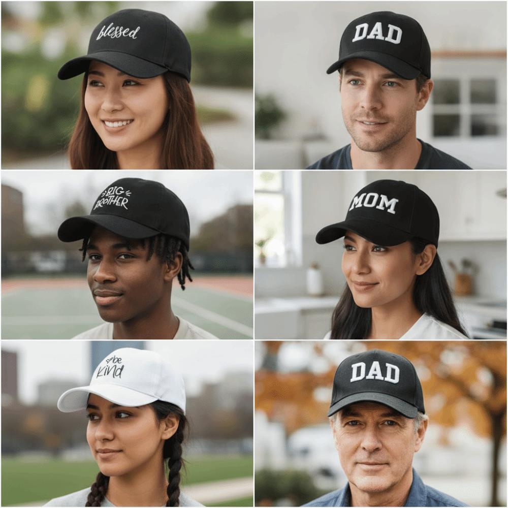 Canvas MOM/DAD Baseball Cap Blessed Big Brother Family Matching Cap For Man Women