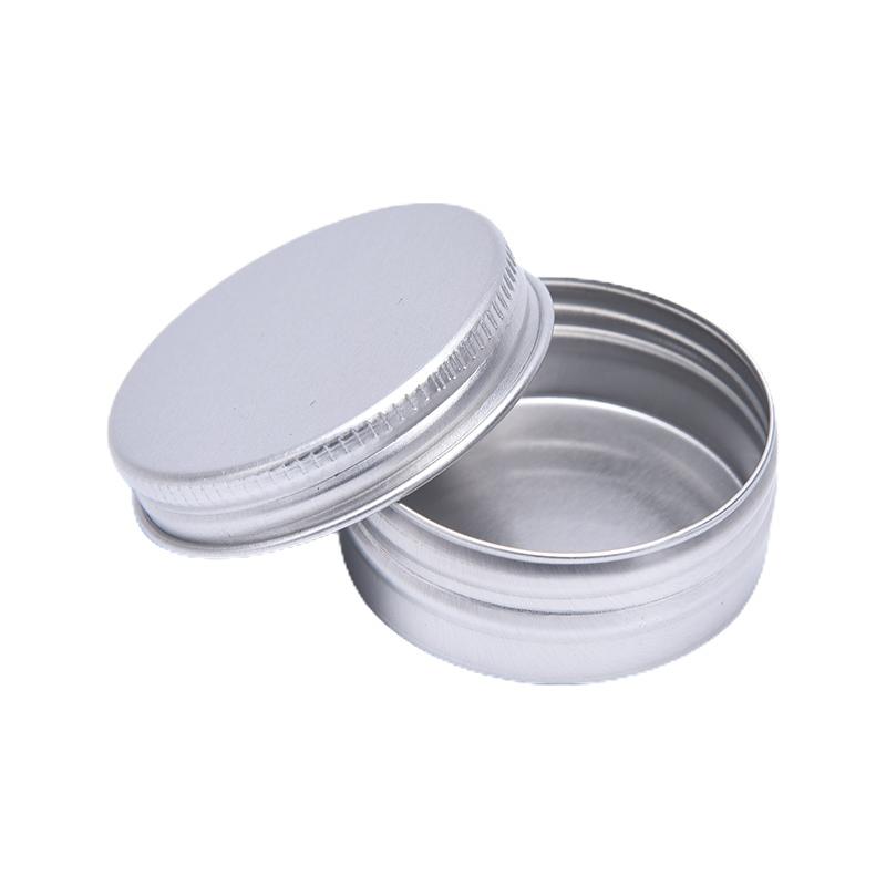 5Pcs Aluminum Mini Round Tin Metal Container Bottles Storage Jar Screw Lids Box