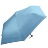 Sugihara TONICAL Folding Rain or 55cm Black Solid Sun Rain UV Model 6915 Umbrella, Ultra-Lightweight, Shine, Mini, Laminated, Blue, Color,