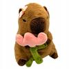 Plush Toy Capybara Flower Tulip Plush Toy 30 Cm