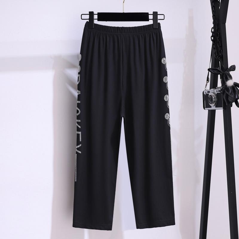 Летние брюки, узкие брюки, женские брюки больших размеров