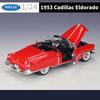Welly 1:24 Cadillac Eldorado Alloy Sports Car Model Diecast Metal Classic Retro Old Vehicles Car Model High Simulation Kids Gift