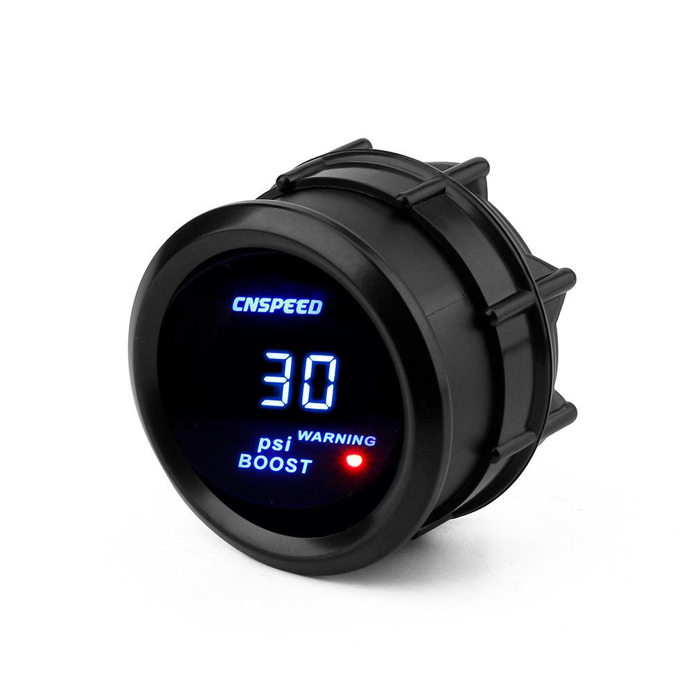 CNSPEED 2" 52mm Car Digital Turbo Boost Gauge PSI Water Temp Oil Temp Oil Pressure Gauge Voltmeter Tachometer Rpm gauge