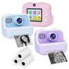 Камера мгновенной печати для детей с экраном 2,0 дюйма, детские моментальные камеры, рождественские подарки на день рождения для мальчиков и девочек с картой памяти 32 Гб