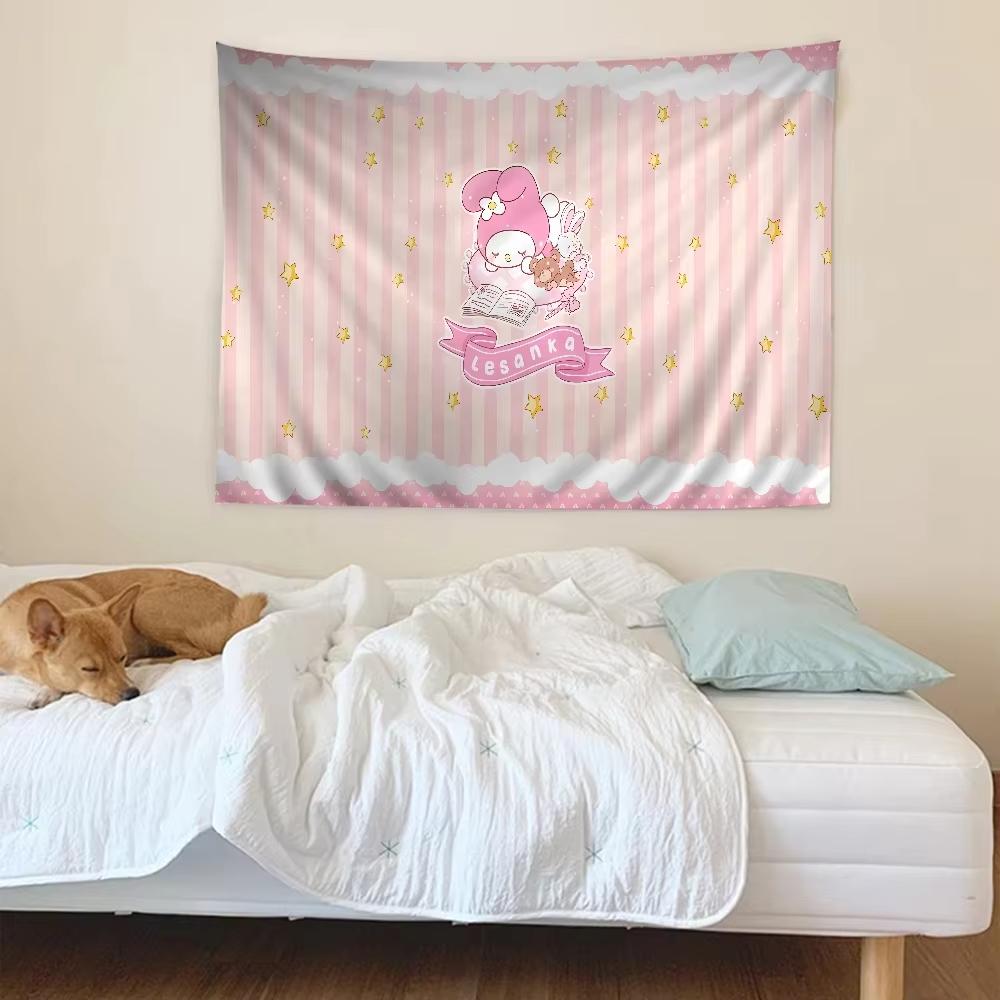 Cute My Melody Tapestry Bohemian Mandala Living Room Home Wall Decor