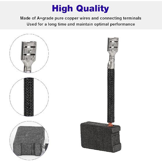 381028-02 Carbon Brush Compatible with Dewalt DWS780, DW718, DW708, DW717, DW716, DW706 Miter Saws Table Saws Circular Saw