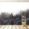 Фотообои 3D Туманный лесной пейзаж фрески Гостиная Телевизор Диван Спальня Абстрактное искусство Обои Papel De Parede 3 D
