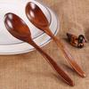 5pcs Simple Wooden Stirring Spoon Anti-Scald Honey Spoon Tableware Teaspoon  Coffee