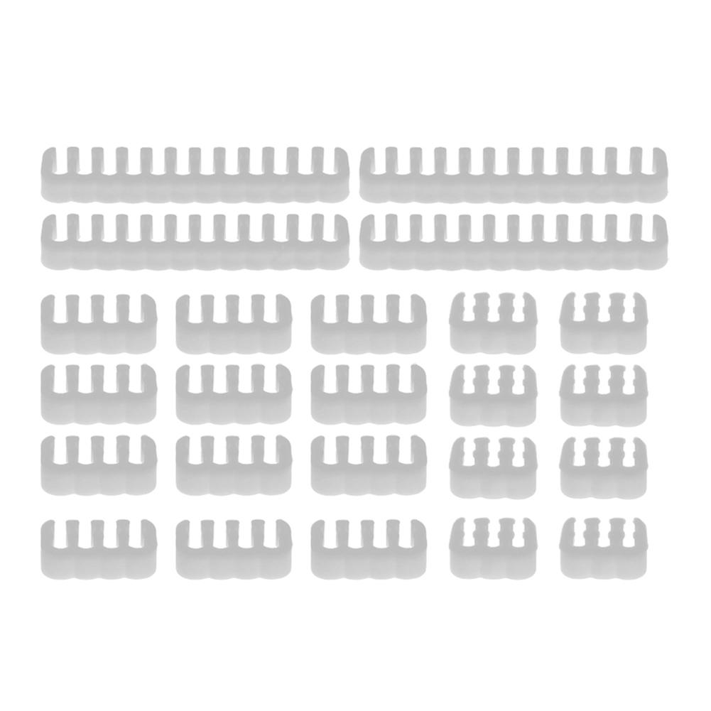 24 шт. акриловый организатор для кабелей питания ПК 3,0-3,6 мм, 6/8/24-контактный компьютерный кабельный органайзер, зажимы-зажимы