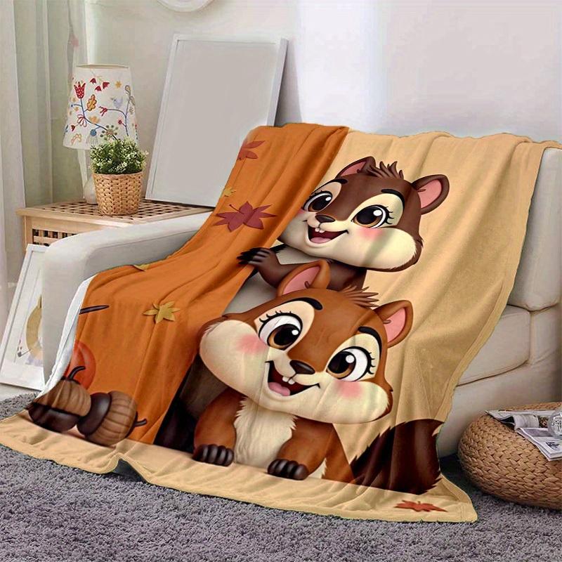 1pc Seasonal Home Decorative Blanket, Universal Comforter for All Seasons, Cartoon Blanket, for Decorating Your Own Sofa and Living Room, Su