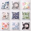 Pillowcase Home Decor Sofa Red Flower Square Decoration