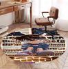 Detective Conan Pattern Round Rug, Indoor/Outdoor Mat, for Picnic, Gameroom, Bedroom, Office, Living Room, Home Decor Carpet, Birthday Gift