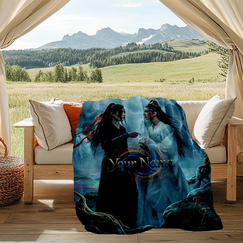 Custom Name The Untamed Flannel Fleece Blanket Cozy Warm Throw Blanket For Couch Bed Travel All Season Use