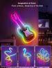 Переливающаяся RGB-лента со светодиодным неоновым потоком: Водонепроницаемый умный силиконовый световой набор