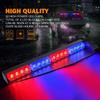 32 LED Emergency Strobe Lights Visor Safety Warning Hazard Dash Windshield Light for Volunteer Vehicles Trucks
