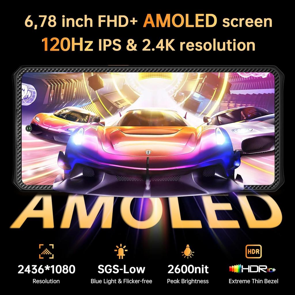 IIIF150 Air 2 Ultra Outdoor Mobile Phone 5G, 32(16+16)GB 512GB, 6.78 Inch AMOLED, 5000mAh, Android13