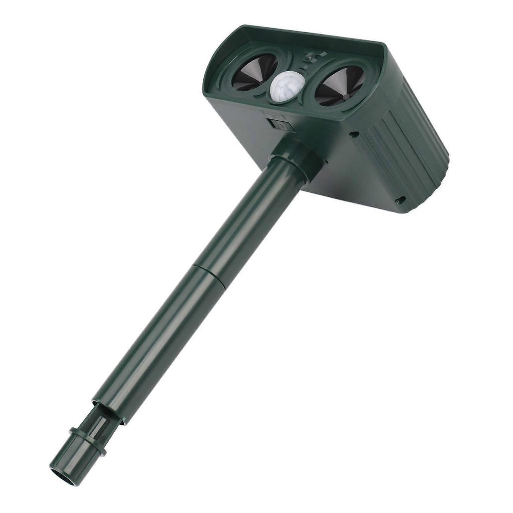 2PCS Solar Repellent Cat Repeller Scarer Dual Ultra Deterrent Garden Animal Chaser