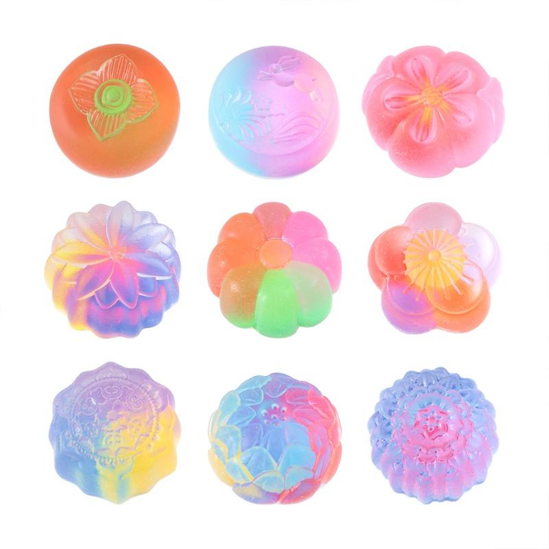 Ice-clear Mooncakes and Fruit Cream Glue Fridge MagnetsDecorative Accessories Materials Slightly Miniaturized Ornaments