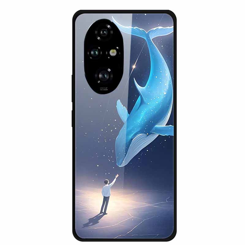 Glass Phone Case For Honor 200 PRO Back Shield Cover Cases for Huawei Honor 200Pro Bumper Funda Hard Tempered Fashion Coque Capa