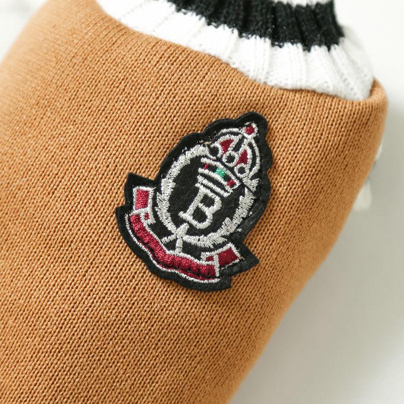 Полосатый вязаный свитер для собак с круглым вырезом, одежда для щенков чихуахуа, жилет для собак, пальто для маленьких и средних собак, одежда для французского бульдога Йорки