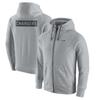 Mens NFL Zip-Up Hooded Sweatshirt Sports Loose Fit Plus Size Top