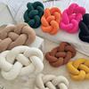 Knitted Knot Pillow Handmade Decorative Throw Pillows Soft Sofa Cushion Home Bedroom Decor Gift for Holidays Parties