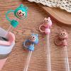 Popular Straw Cover Water Cup Straw Cap Cartoon Labu Straw Cover Little Sheep Straw Plug