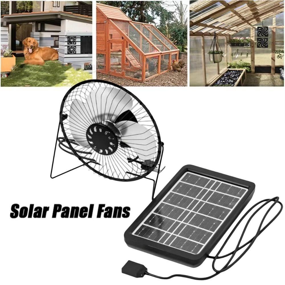 Low Noise Portable Fan Battery Operated Exhaust Fan Air Extractor Solar Fan Office