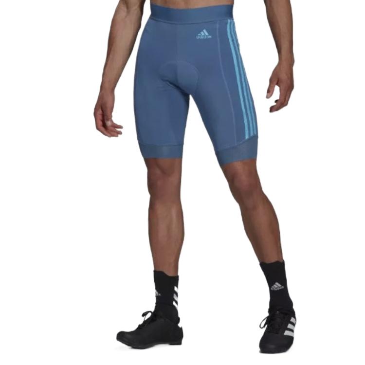 adidas Велоштаны мужские SS22 Синие HE9874