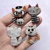 6 шт. микс каваи милые кошки плоские украшения для DIY бижутерии ожерелья подвески аксессуары для волос