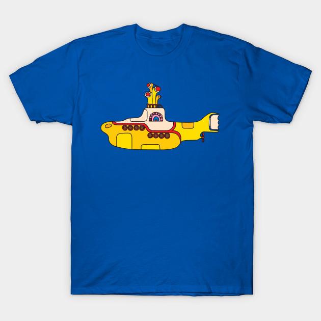 Asian Size Men Print T-shirt Submarine Cartoon - Classic Cartoon No-Cut Heat Transfer Print Cotton Tshirt