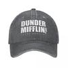 Офисное телешоу Dunder Mifflin Paper Бейсболки Винтажные потертые джинсовые кепки Snapback в стиле унисекс Уличные кепки Шляпа