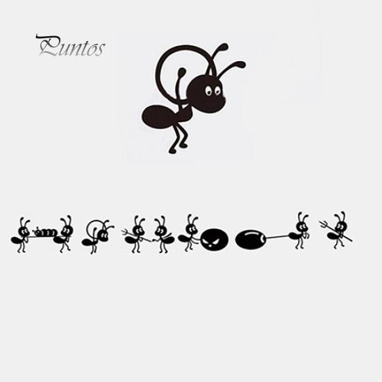 Домашний Декор Меблировка Стикер Стены Мультфильм Муравей Украшения Стеклянные Наклейки Зеркало Декор Окна