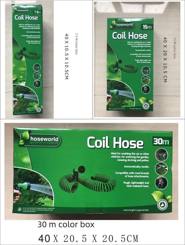 15m EVA Telescopic Garden Hose & Multifunctional Spray Gun Set for Car Wash