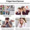 Светодиодный Fidget Spinner Светящиеся Игрушки для Снятия Стресса Пальцевые Юлы Светятся в Темноте Подарок на День Рождения Рождество