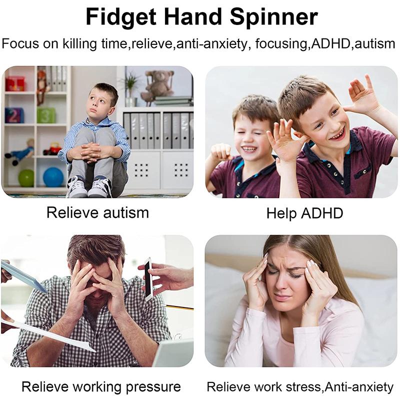 Светодиодный Fidget Spinner Светящиеся Игрушки для Снятия Стресса Пальцевые Юлы Светятся в Темноте Подарок на День Рождения Рождество