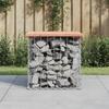 VidaXL Design Gabion Garden Bench 43x44x42 Cm Solid Douglas Wood 834336