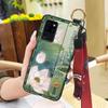 Fashion Lanyard Phone Case For Oukitel C21 Wristband Kickstand Elderly lady Waterproof For Mom Anti-knock Shockproof