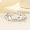 Кольцо для пары, кошачьи уши, покрытие, украшение, ювелирное изделие, регулируемое кольцо на палец для повседневного ношения
