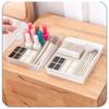 Desktop Organizer Box Drawer Divider Tray Desk Makeup Classification Storage Box for Bathroom Office Transparent