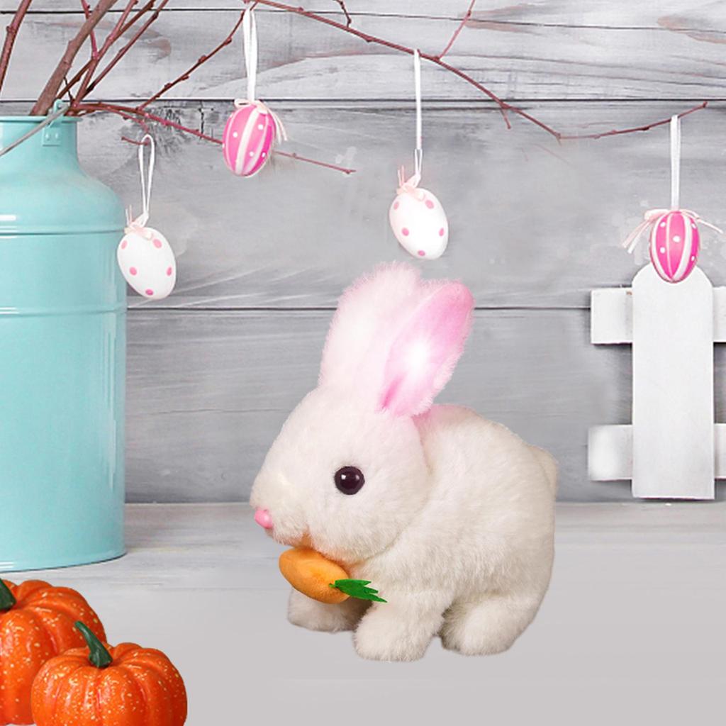 Mini Realistic Cute Plush Rabbits Lifelike Animal Easter Bunny Simulation Toy Model Gift Miniatures Decorations (Rabbit Plush Toys