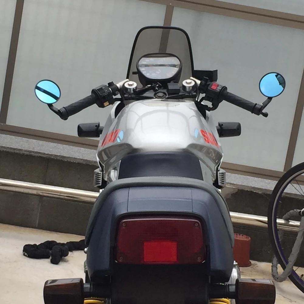 2 шт. Мотоциклетные зеркала заднего вида CNC Мотоциклетные зеркала на торцы руля Черные Зеркала заднего вида Боковые зеркала для Triumph Speed Triple Аксессуары