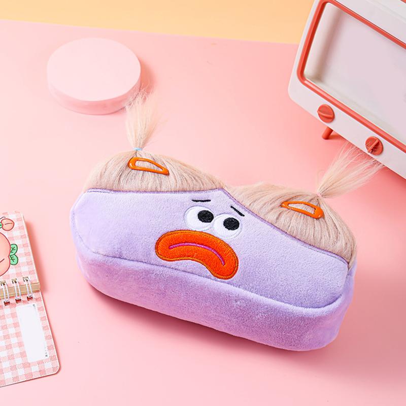 Взрывная Прическа Кукла Урод Плюшевая Кишка Ручка Сумка Большие Глаза Монстр Милая Девушка Сердце Сумка для Хранения Плюшевая Игрушка Пенал