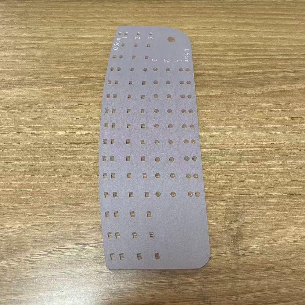 С отверстием Шаблон для шитья Квилтинг Швейный измерительный инструмент Новый акриловый подгибатель края Начинающие