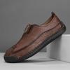 Мужская повседневная обувь из натуральной кожи ручной работы, удобные мокасины, мужская деловая обувь на плоской подошве, обувь для вождения