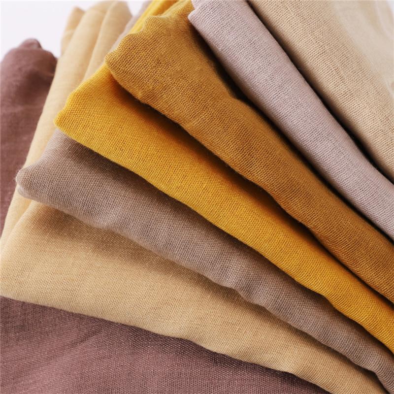 58 Colors Women Candy Color Voile Scarf Plain Solid Pashmina Female Warm Cotton Viscose Scarves Blanket Shawls And Wraps Bufanda