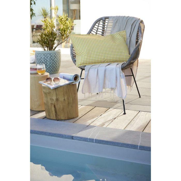 Housse de coussin "Outdoor" toutes dimensions L'effet Papillon - Vickie Soleil - Housse de coussin 40 x 60 cm